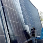 Fassade mit Solar