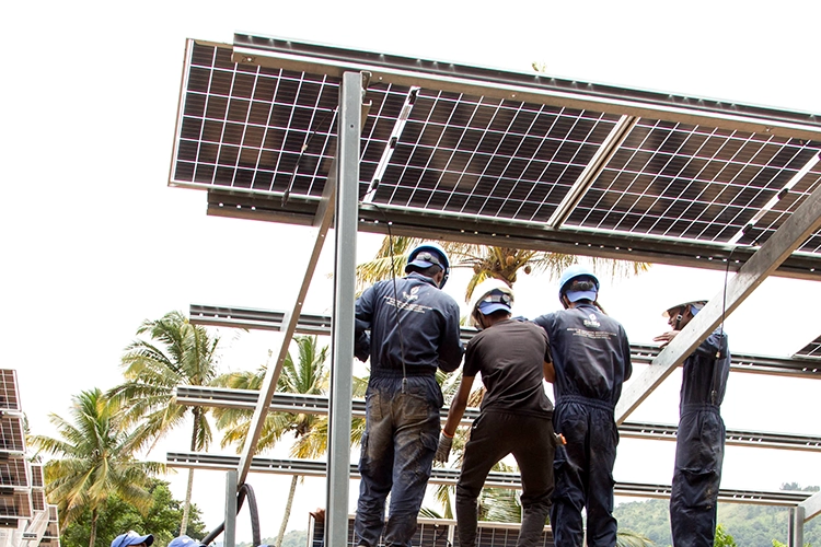 montage solarmodule