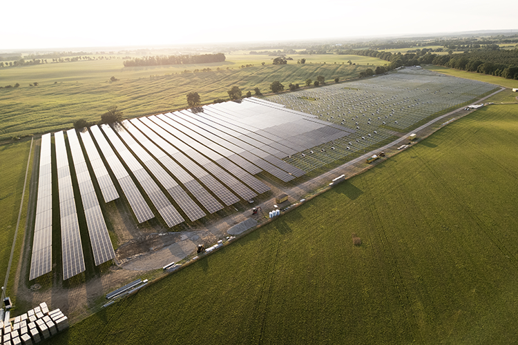 Agri PV Luftaufname